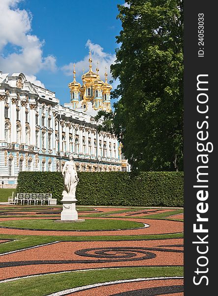 The Catherine Palace, located in the town of Tsarskoye Selo (Russia). The Catherine Palace, located in the town of Tsarskoye Selo (Russia)