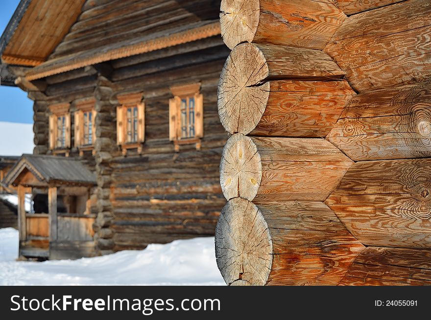 Old rural wooden building