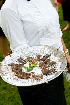 Wedding Appetizers Being Served Stock Photos Wedding Appetizers Being Served Stock Photos