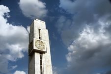 Tower With Hours. Royalty Free Stock Photography Tower With Hours. Royalty Free Stock Photography
