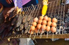 Grilled Egg And Potato Stock Images Grilled Egg And Potato Stock Images