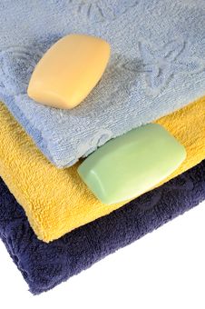 Soap And Towels Stock Photography