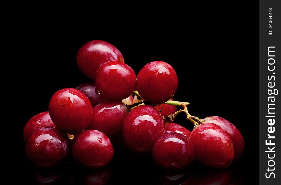 Bunch Of Red Grapes