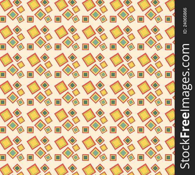 Red, green, yellow squares on cream background. Red, green, yellow squares on cream background