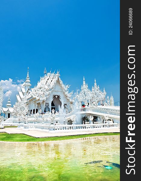 Travel  to Rong Khun temple at Chiang Rai Thailand. Travel  to Rong Khun temple at Chiang Rai Thailand