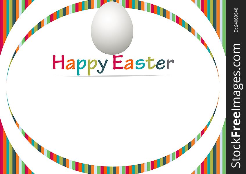 Colorfull Easter banner with Egg. Colorfull Easter banner with Egg
