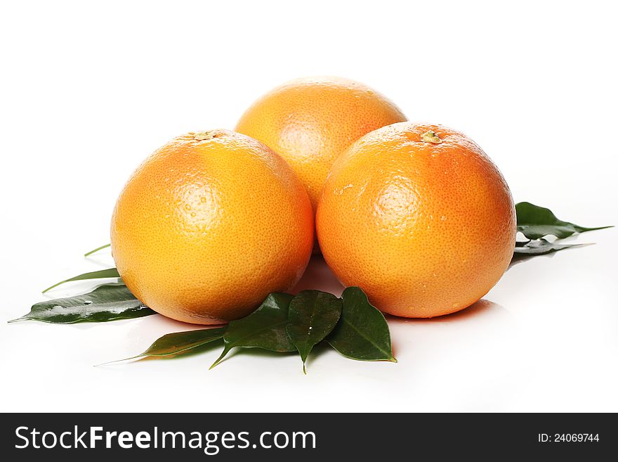 Close up of fresh grapefruits