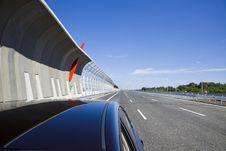 Highway With Protection Walls Stock Photography Highway With Protection Walls Stock Photography