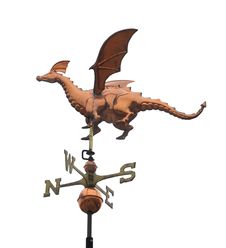 Dragon Weather Vane Isolated Royalty Free Stock Photo