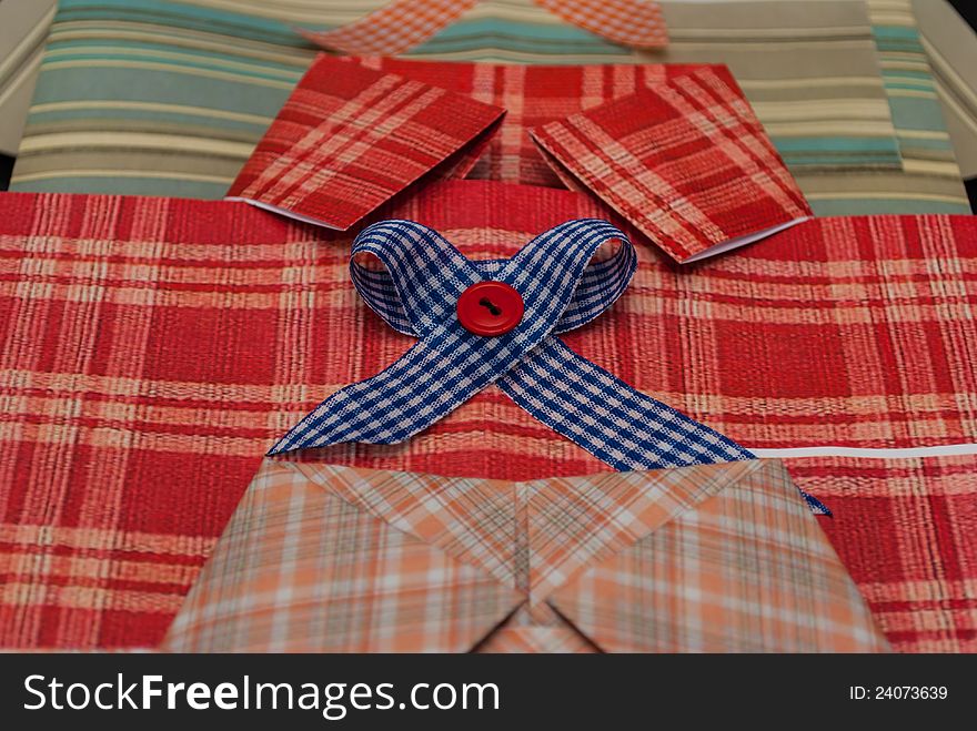 Gift Wrap In The Form Of A Shirt.