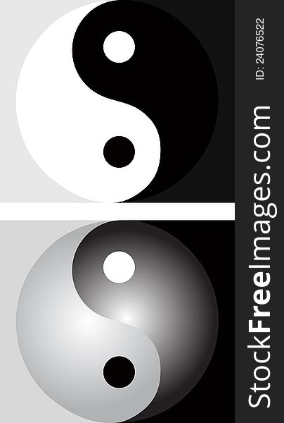 Background With Yin Yang