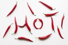 Hot Red Chili Peppers Royalty Free Stock Photography Hot Red Chili Peppers Royalty Free Stock Photography