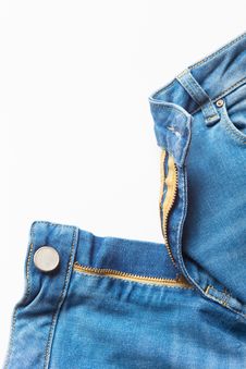 Jeans On White Background Stock Photography Jeans On White Background Stock Photography