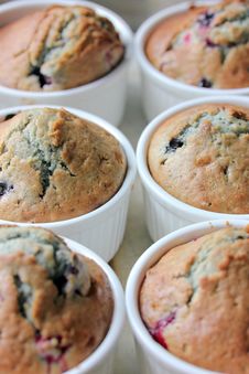 Berry Muffins Royalty Free Stock Images