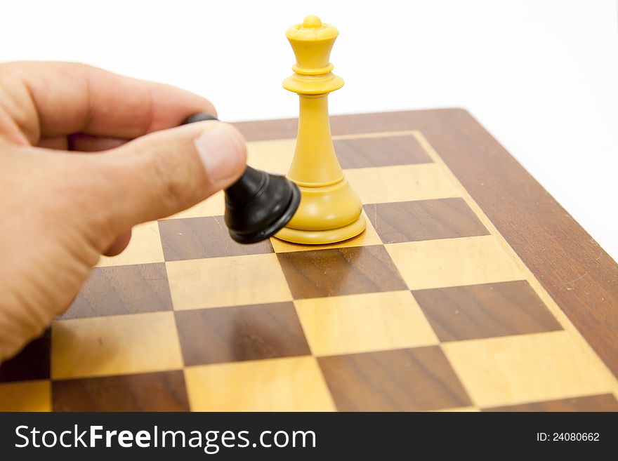 The pawn kills the lady in the game of chess. The pawn kills the lady in the game of chess