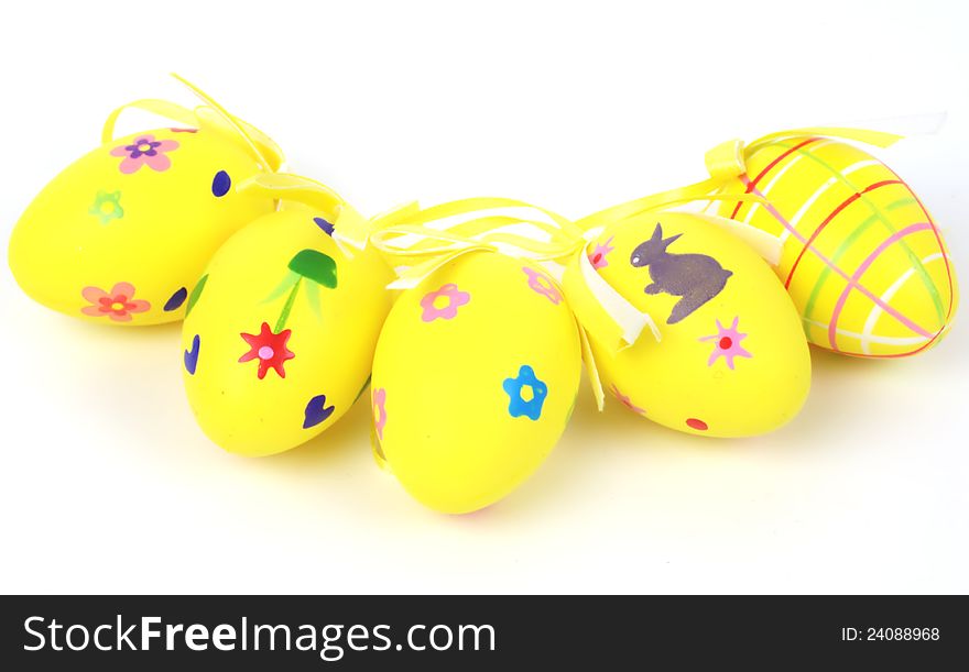 Yellow Colored Easter Eggs