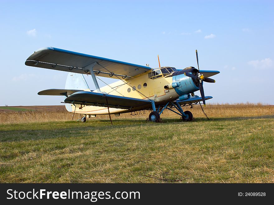 Big agricultural and extinguishing airplane. Big agricultural and extinguishing airplane