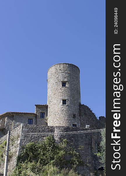 Old castle in la spezia , italy