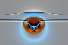 Fractal Amber Stock Photo