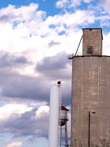 Wheat Silo Royalty Free Stock Photo
