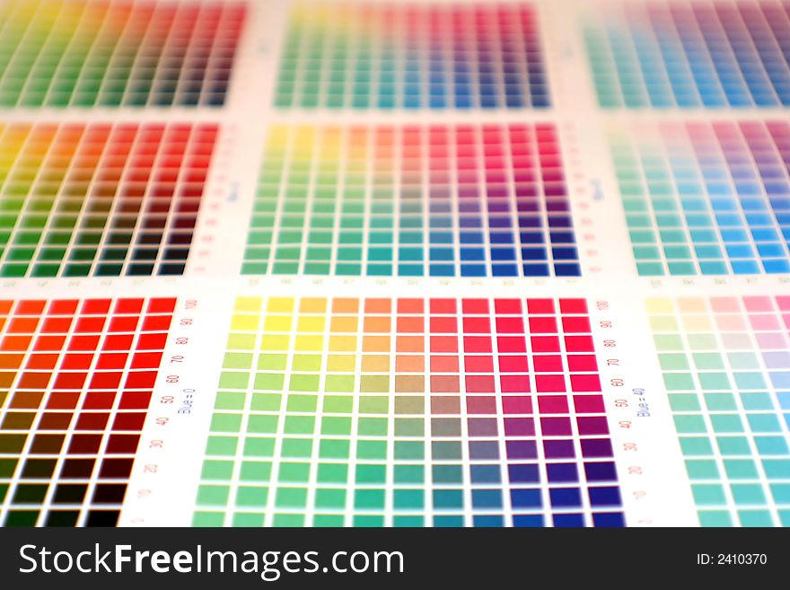 Rainbow Color Chart Free Stock Images & Photos 2410370