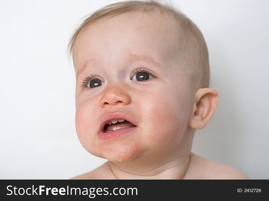 Image of a happy, smiling baby. Image of a happy, smiling baby