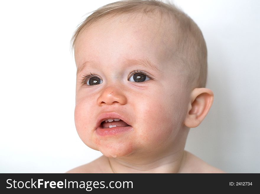 Image of a happy, smiling baby. Image of a happy, smiling baby