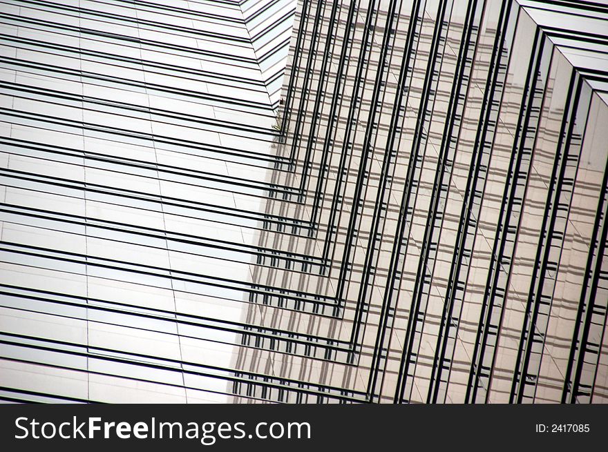 Abstract of high rised building with reflections. Abstract of high rised building with reflections
