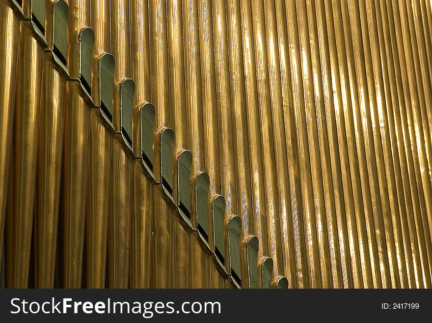 Traditional organ pipes in Minsk