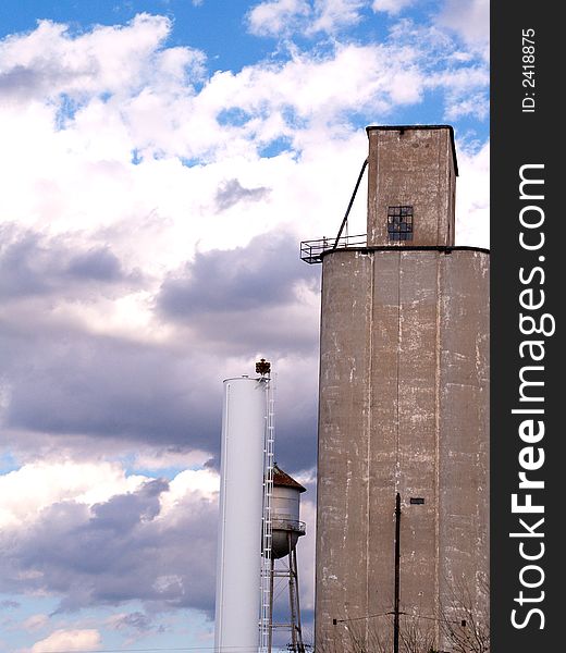 Wheat Silo at a small town Co-op