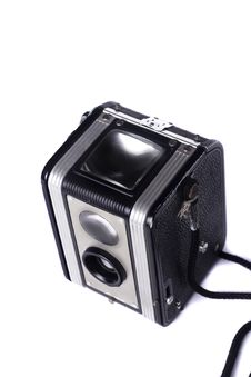 Vintage Dual Lenses Camera Stock Images