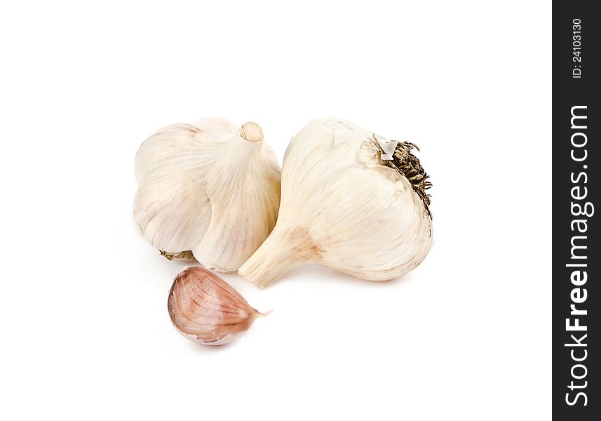 Two heads of garlic and clove