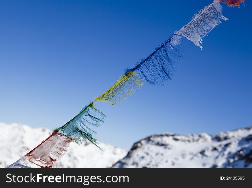 Tibetan praying flags