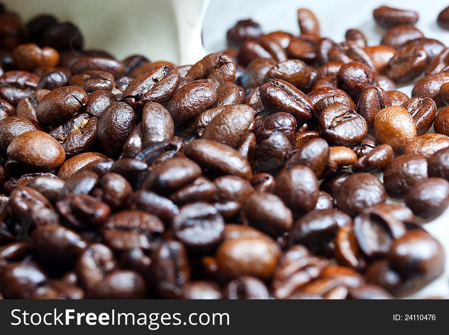 Brown Coffee, Background Texture, Close-up