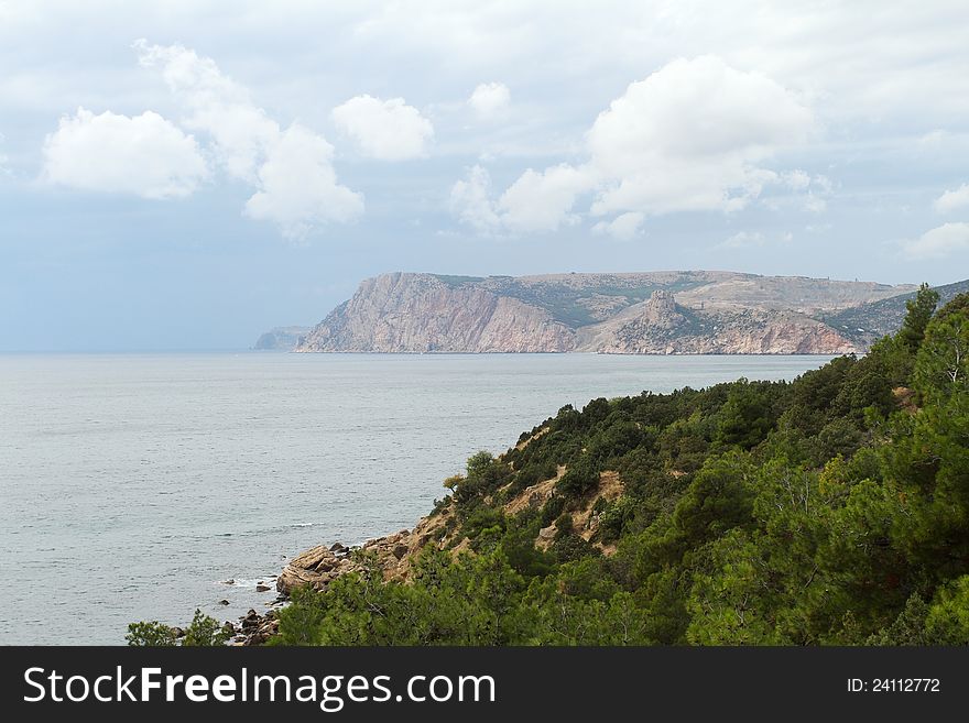 Rocky coastline (Inzhir reserve, Crimea, Ukraine)