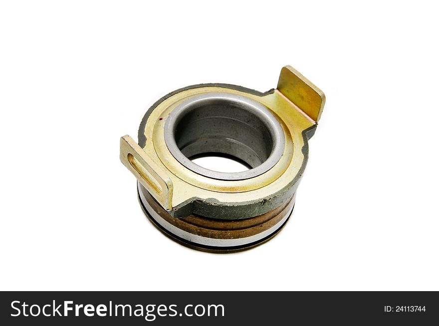 Car engine clutch on a white background. Car engine clutch on a white background