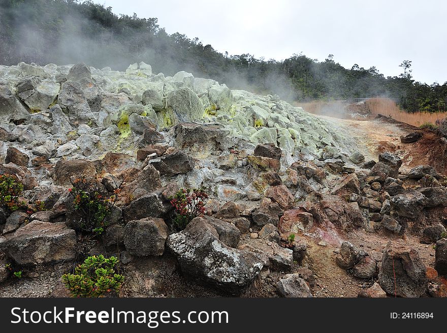 Hawaii Volcano National Park, Kilauea Volcano never sleeps. Hawaii Volcano National Park, Kilauea Volcano never sleeps