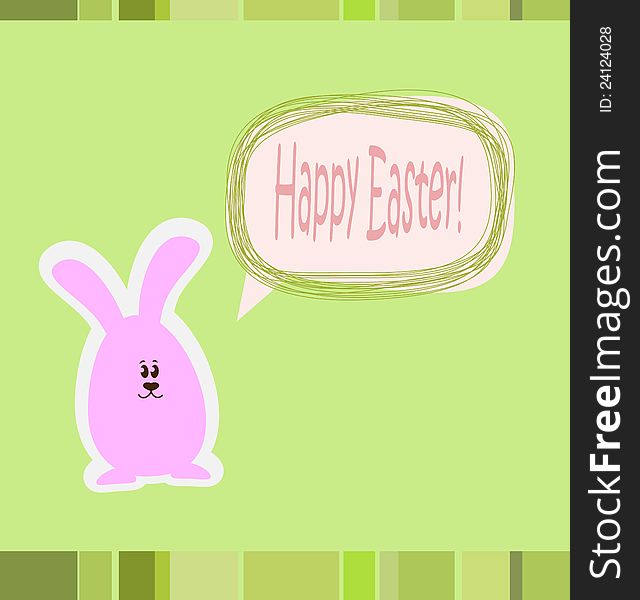 Happy Easter card with space for your text