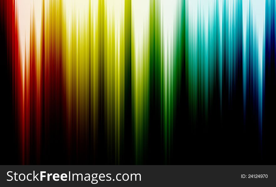 Rainbow abstract background with copy-space on black. Rainbow abstract background with copy-space on black