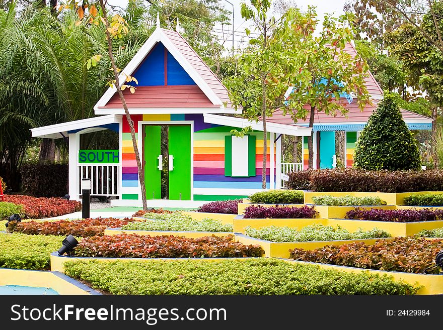 The colourfull home and garden is a very funny home