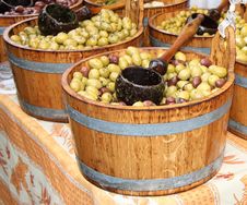 Fresh Olives For Sale. Royalty Free Stock Photos