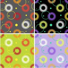 Set Of Floral Seamless Patterns Stock Photo Set Of Floral Seamless Patterns Stock Photo