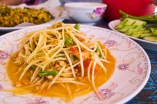 Som Tam,Thai Papaya Salad Royalty Free Stock Image Som Tam,Thai Papaya Salad Royalty Free Stock Image