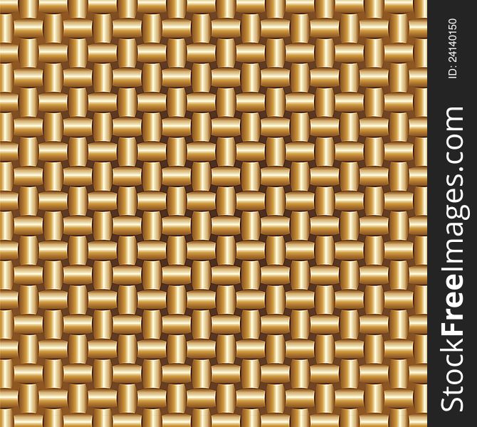 Abstract Braided Golden Colors Pattern, vector illustration. Abstract Braided Golden Colors Pattern, vector illustration.