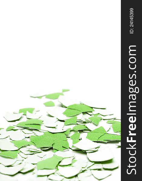 Abstract Green Shell Background