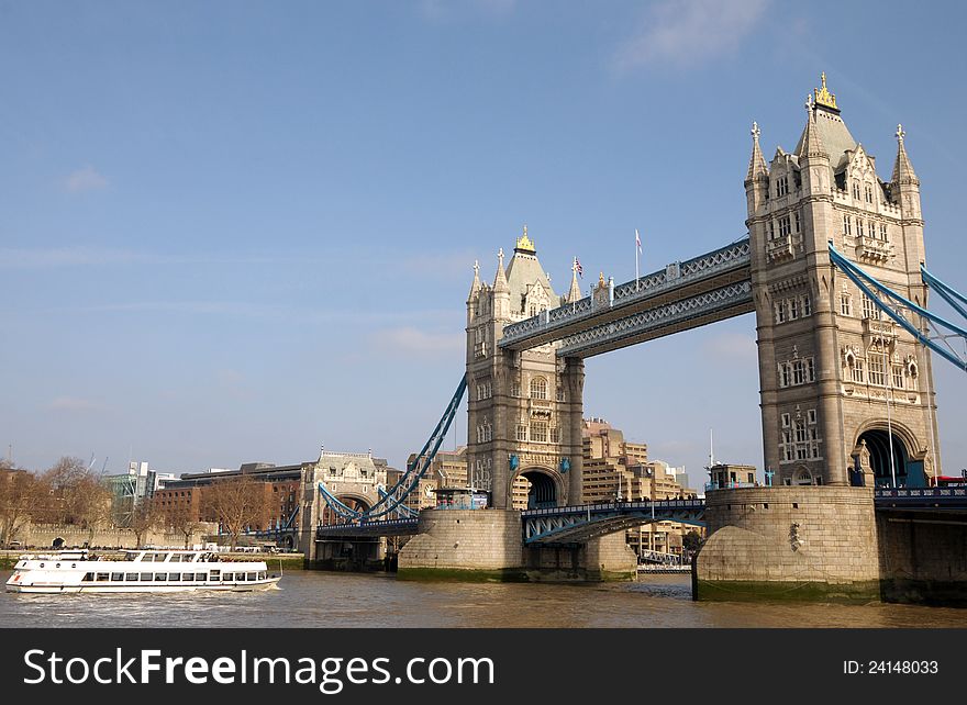 Tower Bridge and River Thames, London. Tower Bridge and River Thames, London