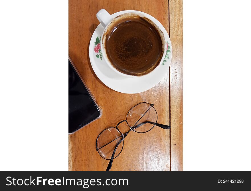 Coffee Pictures With Glasses And Smartphone