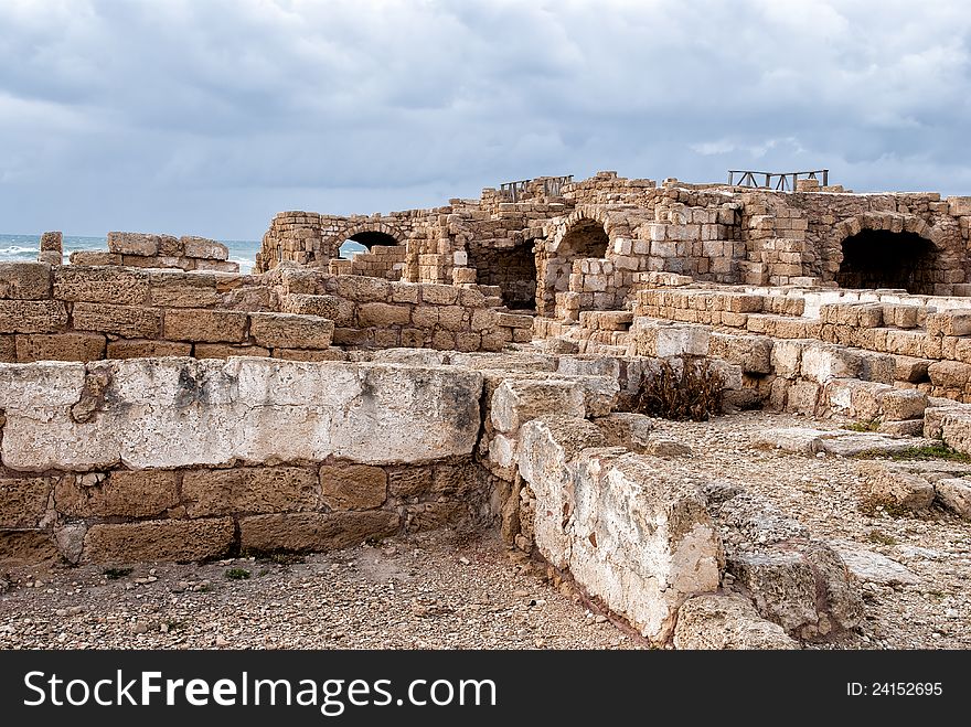 Ruins of roman period in caesarea