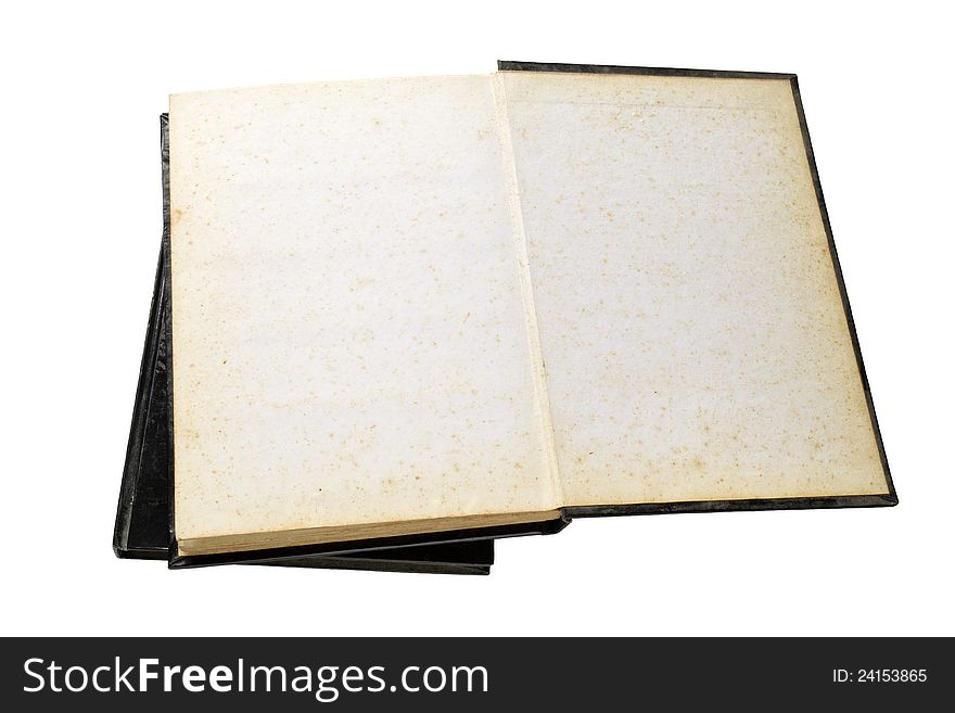 Vintage old book blank page