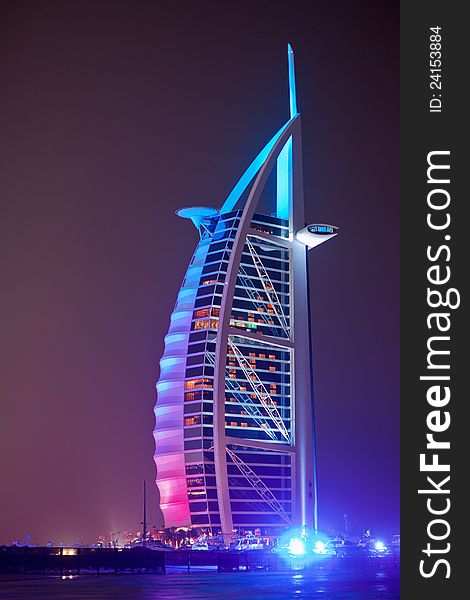 Burj Al Arab At Night